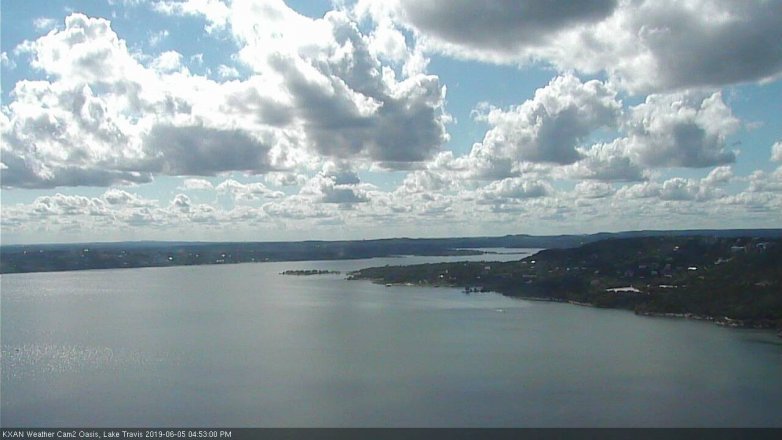 Lake Travis webcam, June 5, 2019 3:55 PM CT