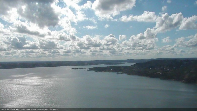 Lake Travis webcam, June 5, 2019 4:30 PM CT