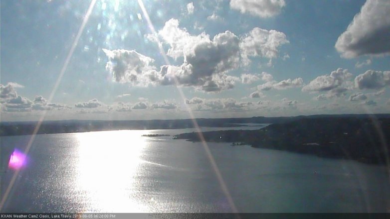 Lake Travis webcam, June 5, 2019 5:30 PM CT