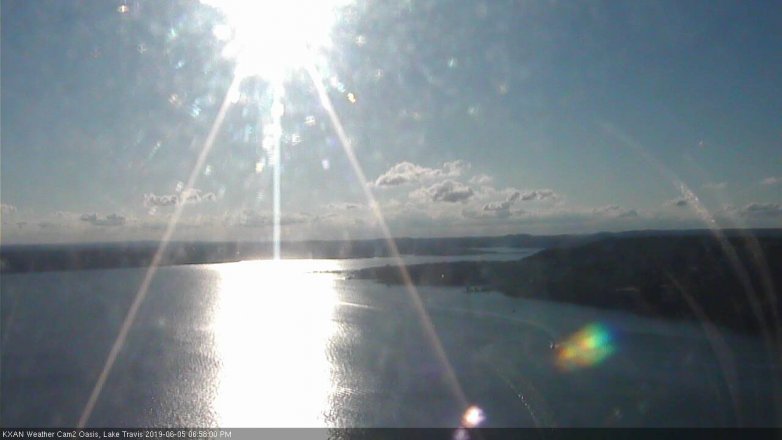 Lake Travis webcam, June 5, 2019 6:00 PM CT