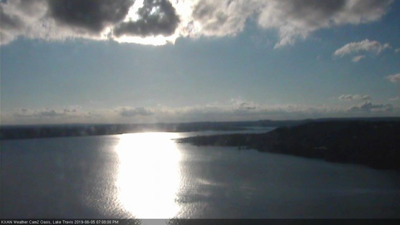 Lake Travis webcam, June 5, 2019 6:10 PM CT