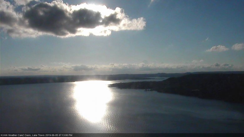 Lake Travis webcam, June 5, 2019 6:15 PM CT