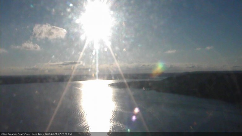 Lake Travis webcam, June 5, 2019 6:25 PM CT