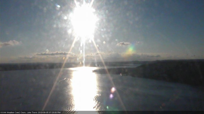 Lake Travis webcam, June 5, 2019 6:30 PM CT