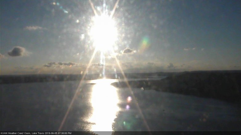 Lake Travis webcam, June 5, 2019 6:40 PM CT