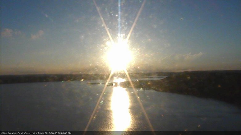 Lake Travis webcam, June 5, 2019 7:10 PM CT