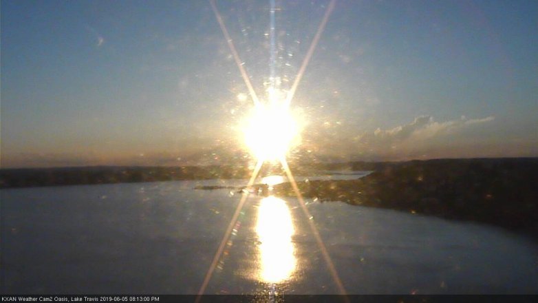 Lake Travis webcam, June 5, 2019 7:15 PM CT