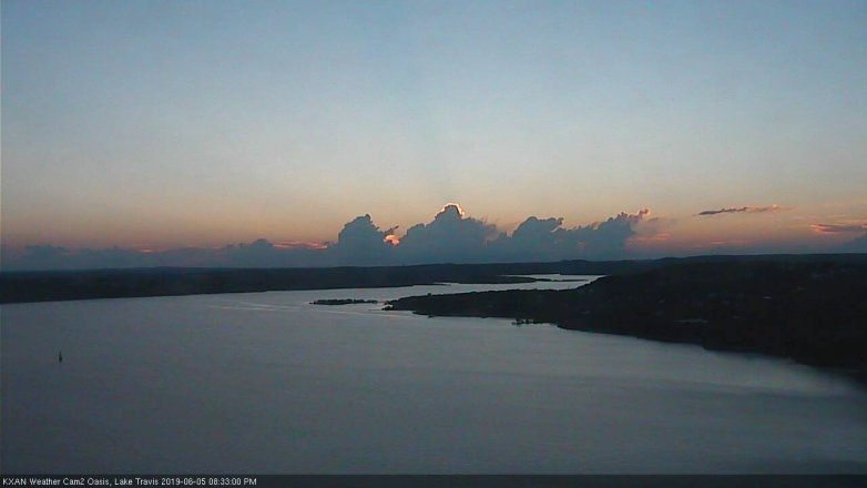 Lake Travis webcam, June 5, 2019 7:35 PM CT