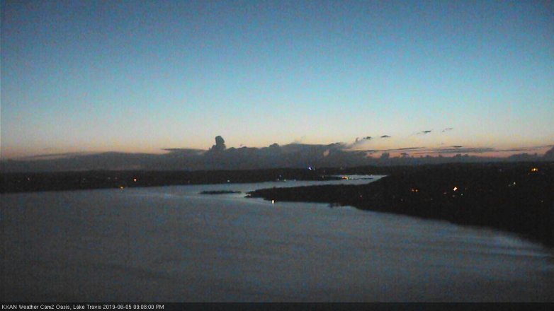 Lake Travis webcam, June 5, 2019 8:10 PM CT