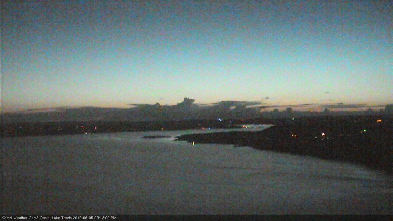 Lake Travis webcam, June 5, 2019 8:15 PM CT
