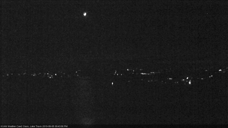 Lake Travis webcam, June 5, 2019 8:45 PM CT