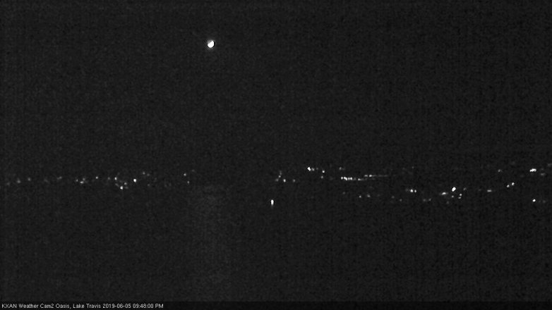 Lake Travis webcam, June 5, 2019 8:50 PM CT