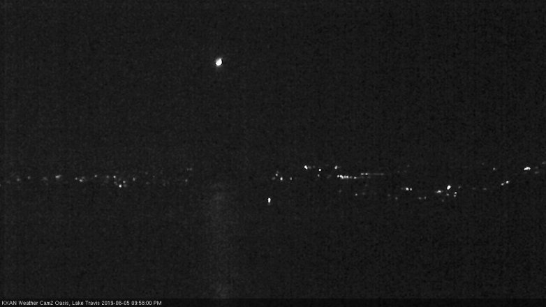 Lake Travis webcam, June 5, 2019 9:00 PM CT