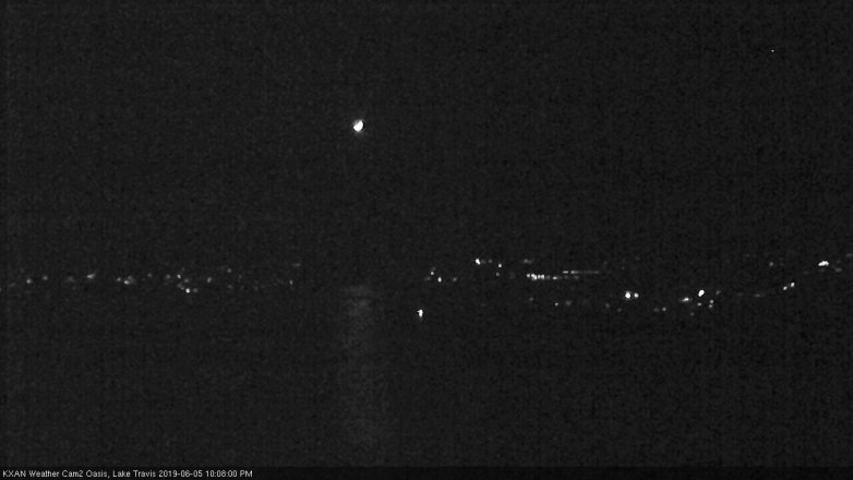 Lake Travis webcam, June 5, 2019 9:10 PM CT