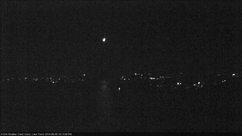 Lake Travis webcam, June 5, 2019 9:15 PM CT