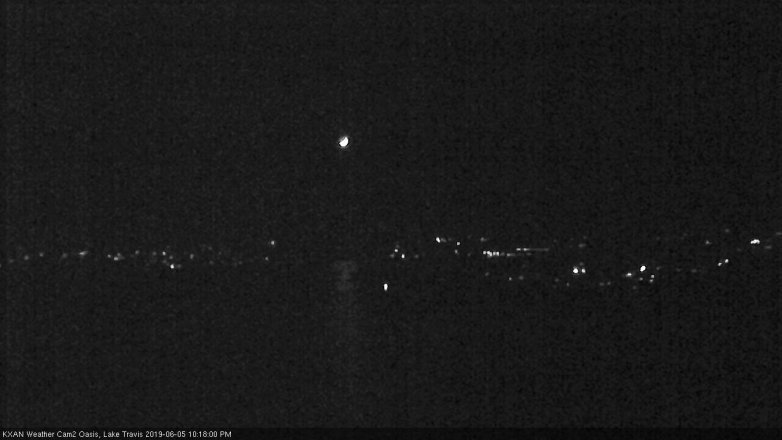 Lake Travis webcam, June 5, 2019 9:20 PM CT