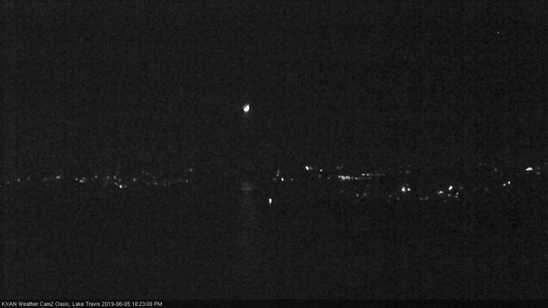 Lake Travis webcam, June 5, 2019 9:25 PM CT