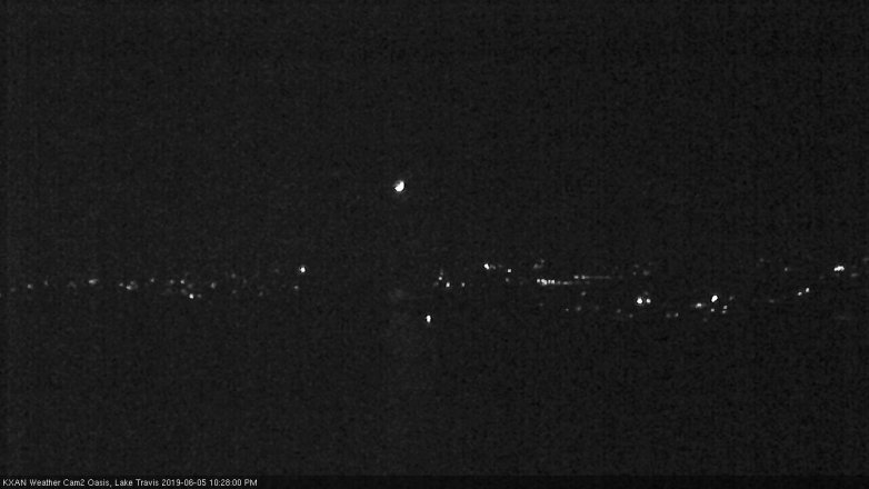Lake Travis webcam, June 5, 2019 9:30 PM CT