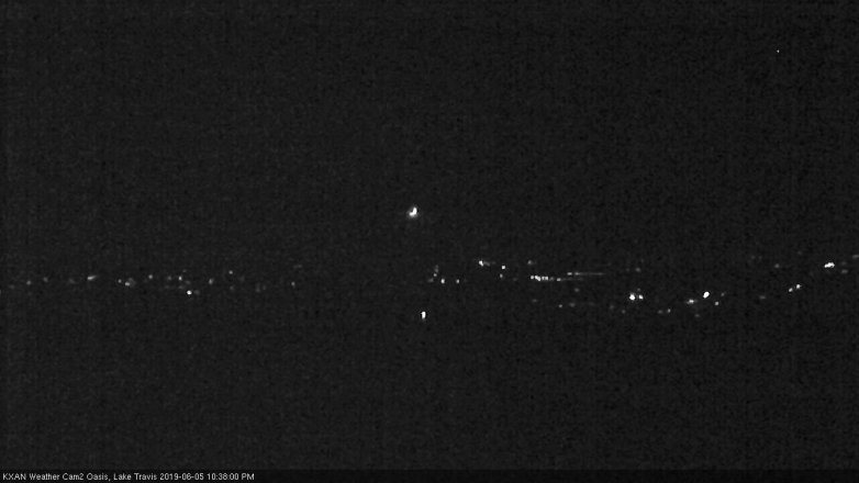 Lake Travis webcam, June 5, 2019 9:40 PM CT