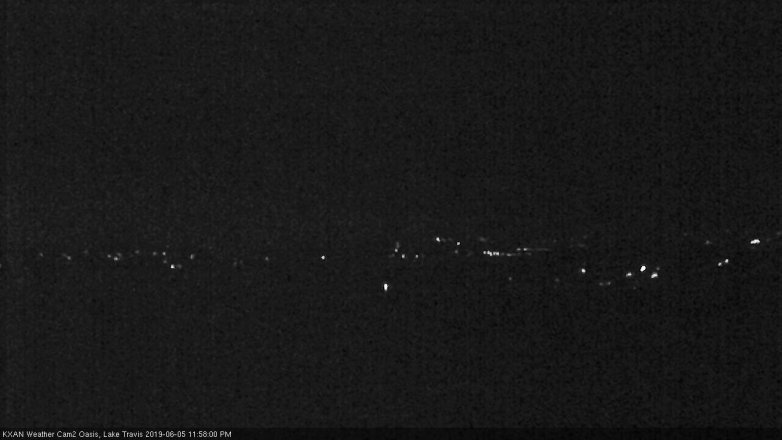Lake Travis webcam, June 5, 2019 11:00 PM CT