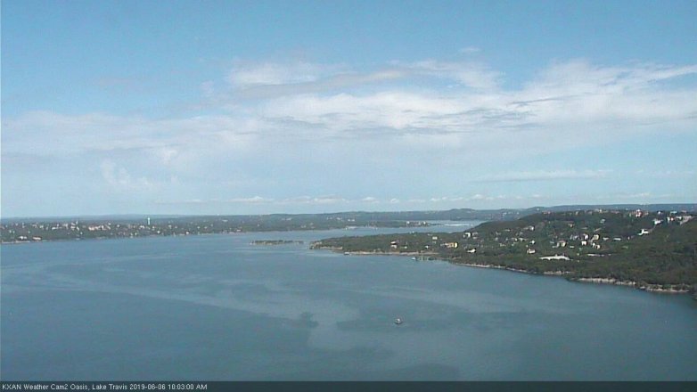 Lake Travis webcam, June 6, 2019 9:05 AM CT