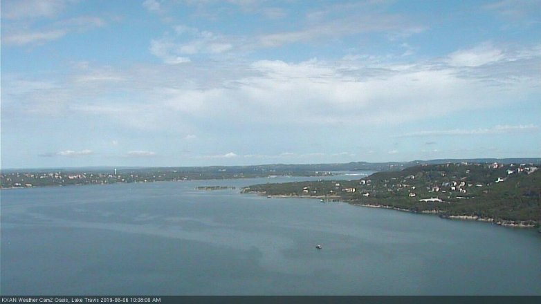 Lake Travis webcam, June 6, 2019 9:10 AM CT