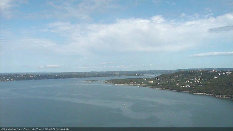 Lake Travis webcam, June 6, 2019 9:15 AM CT