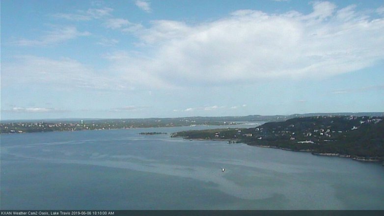 Lake Travis webcam, June 6, 2019 9:20 AM CT