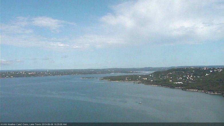 Lake Travis webcam, June 6, 2019 9:30 AM CT