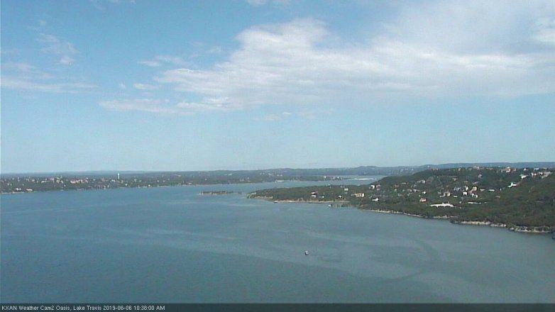 Lake Travis webcam, June 6, 2019 9:40 AM CT