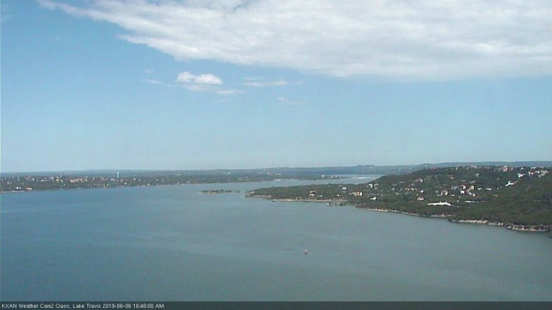 Lake Travis webcam, June 6, 2019 9:50 AM CT