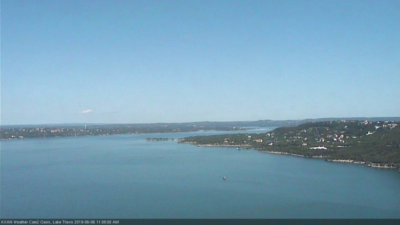 Lake Travis webcam, June 6, 2019 10:10 AM CT