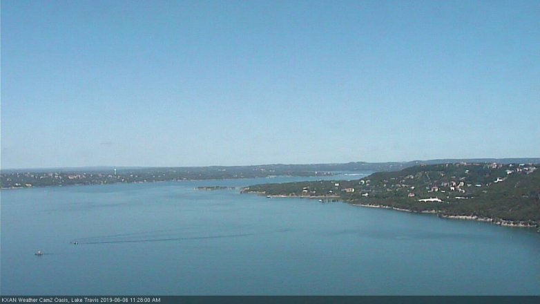 Lake Travis webcam, June 6, 2019 10:30 AM CT