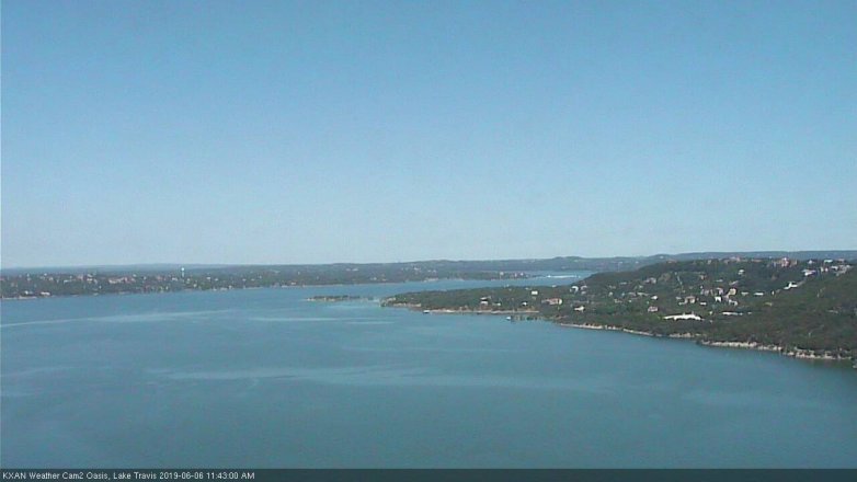 Lake Travis webcam, June 6, 2019 10:45 AM CT
