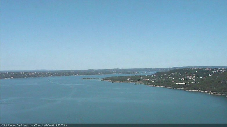 Lake Travis webcam, June 6, 2019 10:55 AM CT