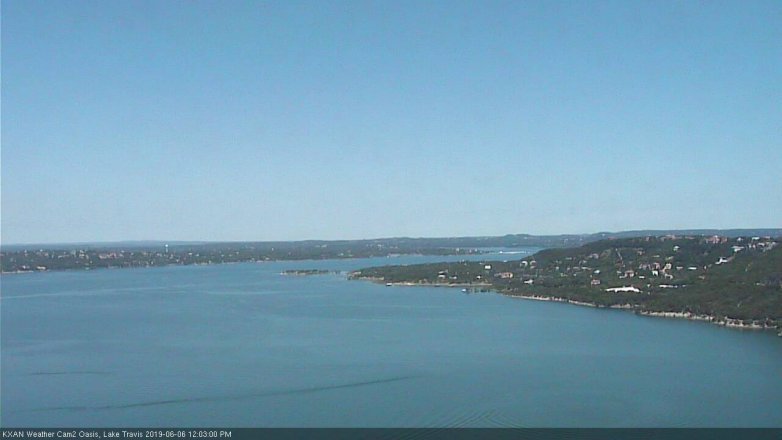 Lake Travis webcam, June 6, 2019 11:05 AM CT