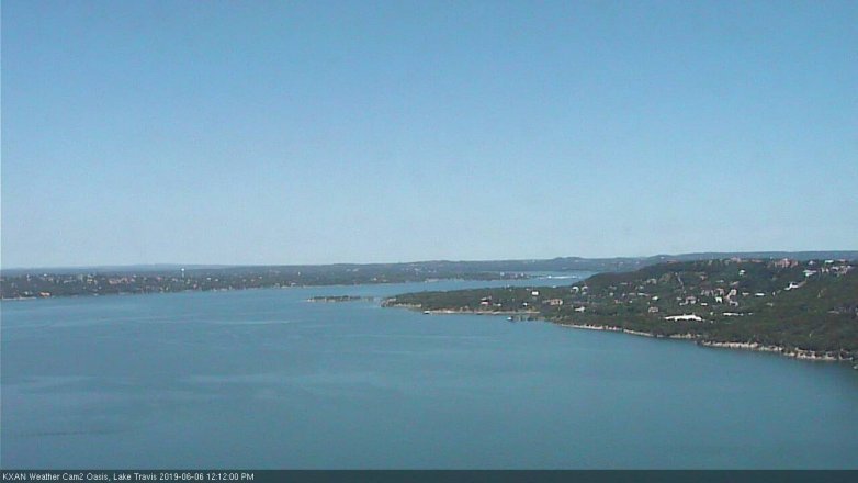 Lake Travis webcam, June 6, 2019 11:15 AM CT