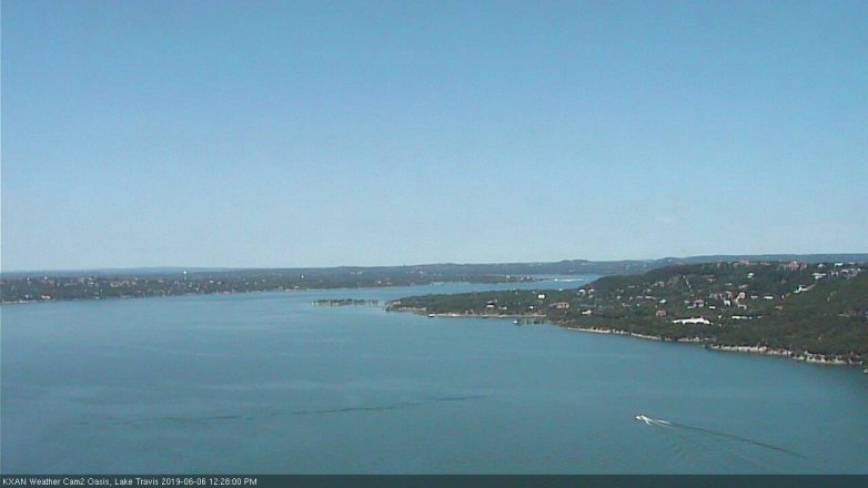 Lake Travis webcam, June 6, 2019 11:30 AM CT