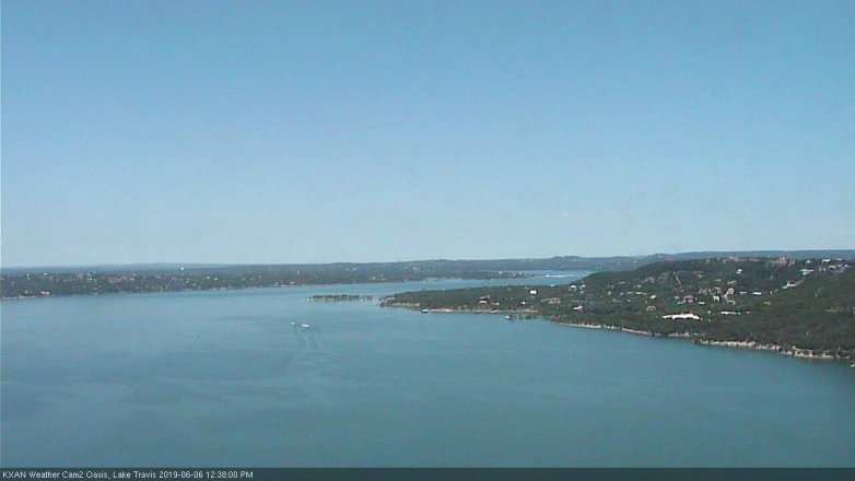 Lake Travis webcam, June 6, 2019 11:40 AM CT