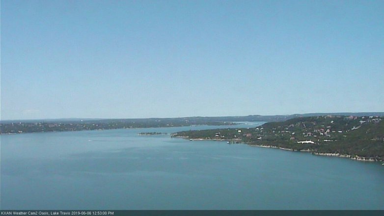 Lake Travis webcam, June 6, 2019 11:55 AM CT