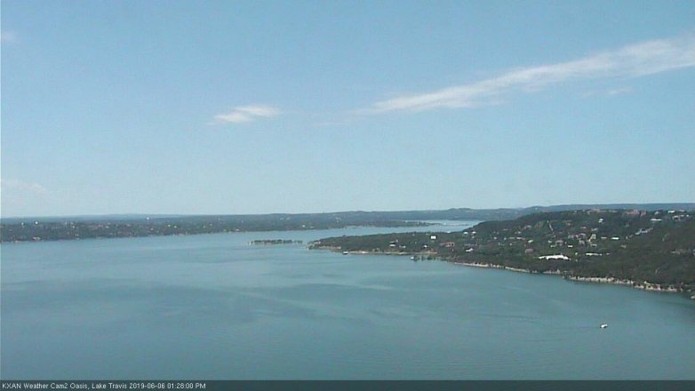 Lake Travis webcam, June 6, 2019 12:30 PM CT