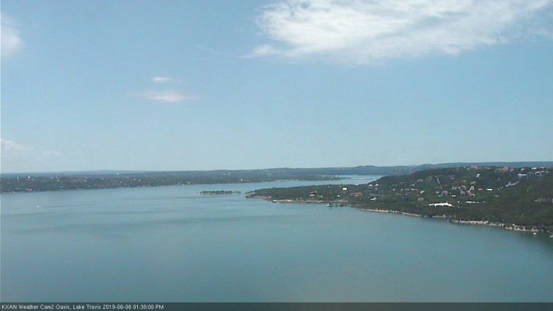 Lake Travis webcam, June 6, 2019 12:40 PM CT