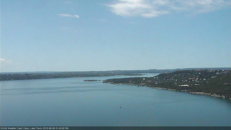 Lake Travis webcam, June 6, 2019 12:45 PM CT