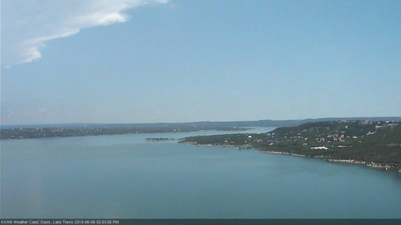 Lake Travis webcam, June 6, 2019 1:05 PM CT