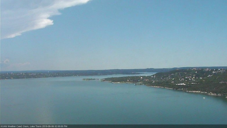 Lake Travis webcam, June 6, 2019 1:10 PM CT