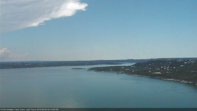 Lake Travis webcam, June 6, 2019 1:15 PM CT