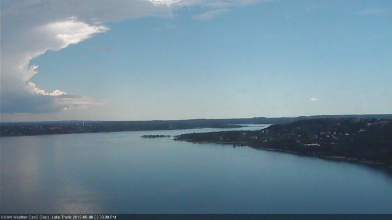 Lake Travis webcam, June 6, 2019 1:35 PM CT