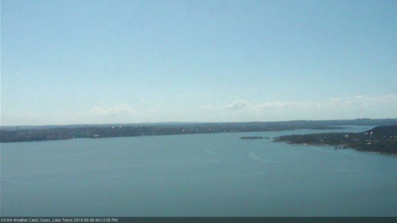 Lake Travis webcam, June 6, 2019 3:15 PM CT