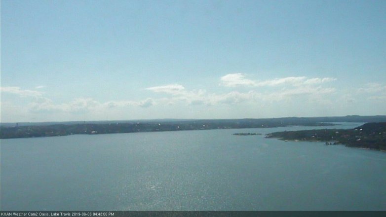 Lake Travis webcam, June 6, 2019 3:45 PM CT