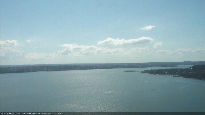 Lake Travis webcam, June 6, 2019 3:55 PM CT